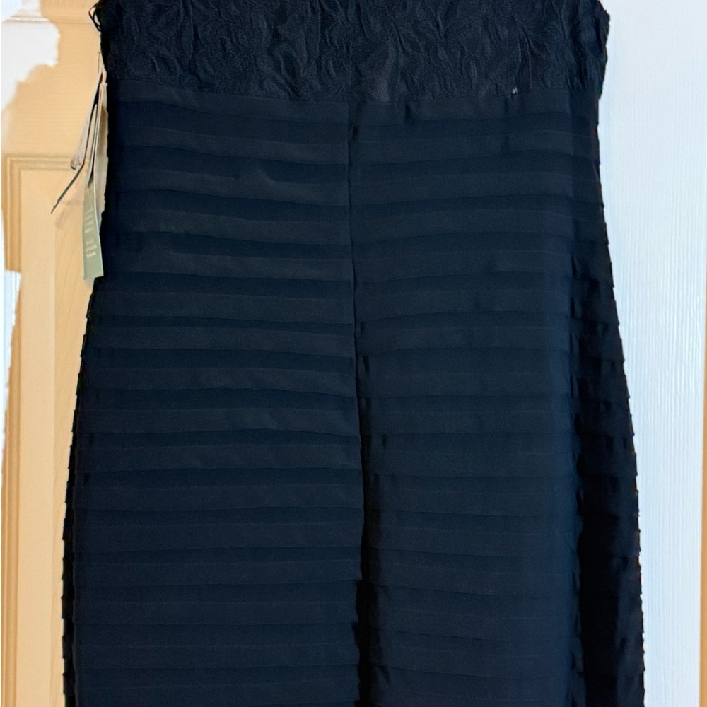 Scarlett Black Lace Bra with Striped Embellishments